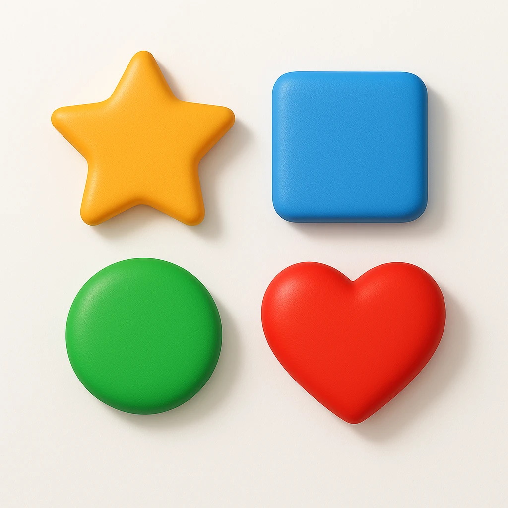 remove frame and add simple white background and add shadows to all elements  emoji