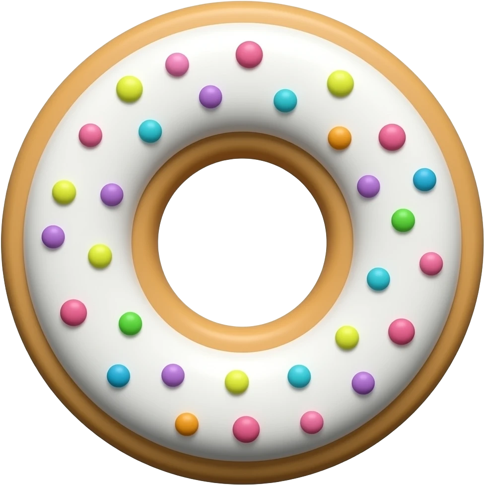 "number 0 cookie style, colorful, simple background" emoji