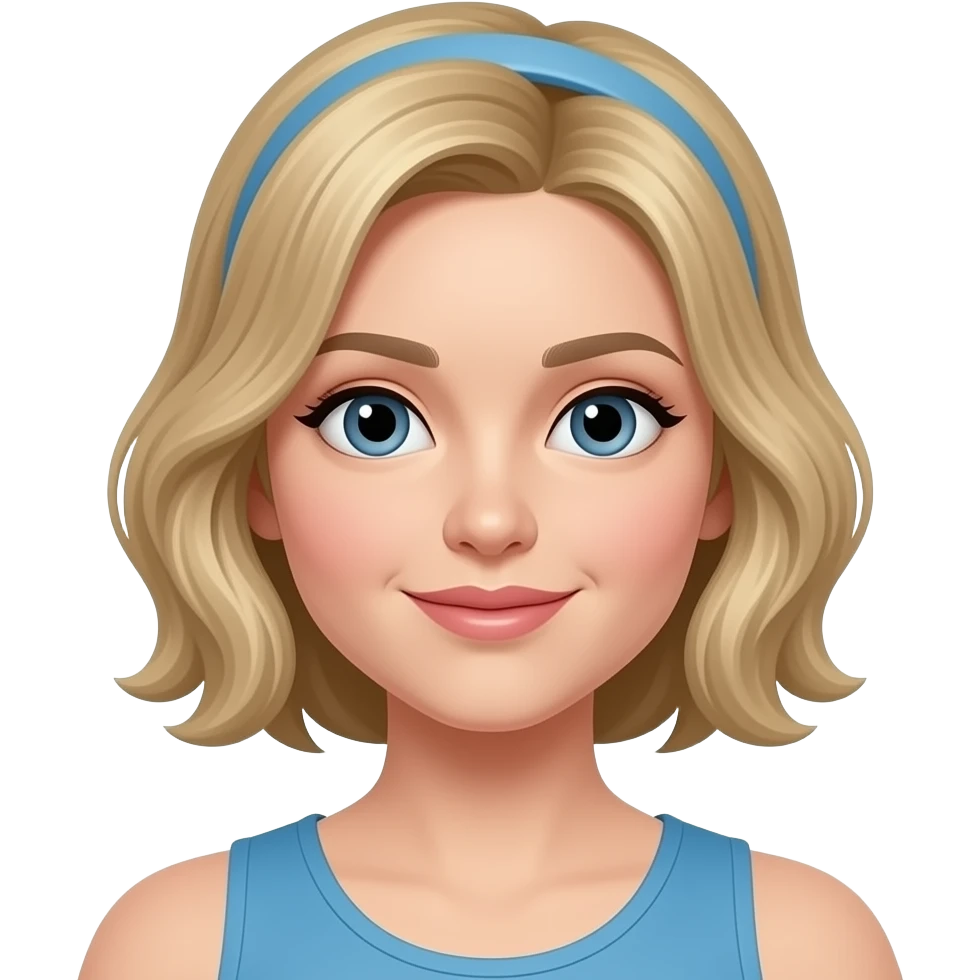 Femme legging bleu 42/44taille ventre silicone emoji