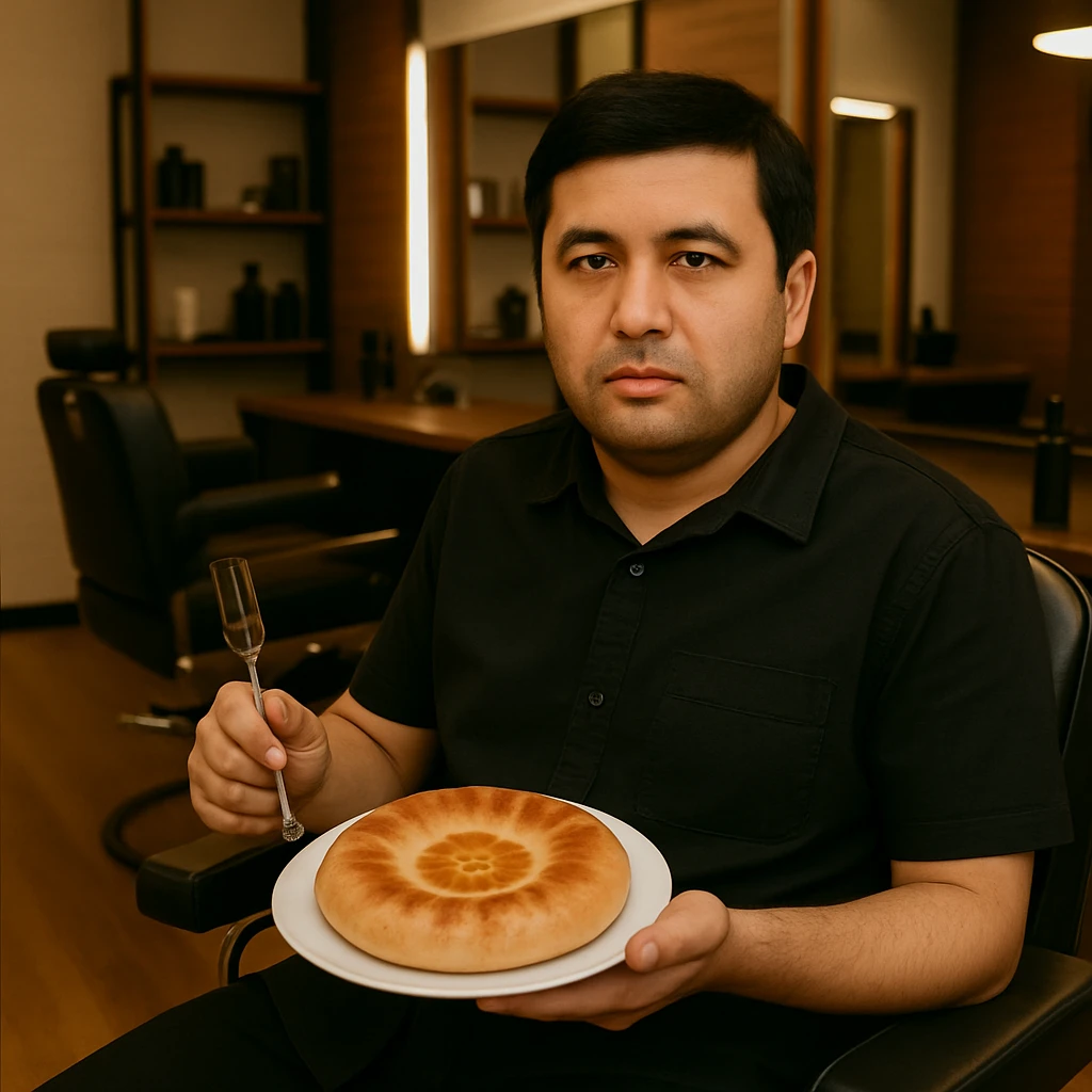birinchidagi odamni yuziga 2 rasmdagi odamga uxshatib chizib bergin xuddu shunday non yen utirganini emoji