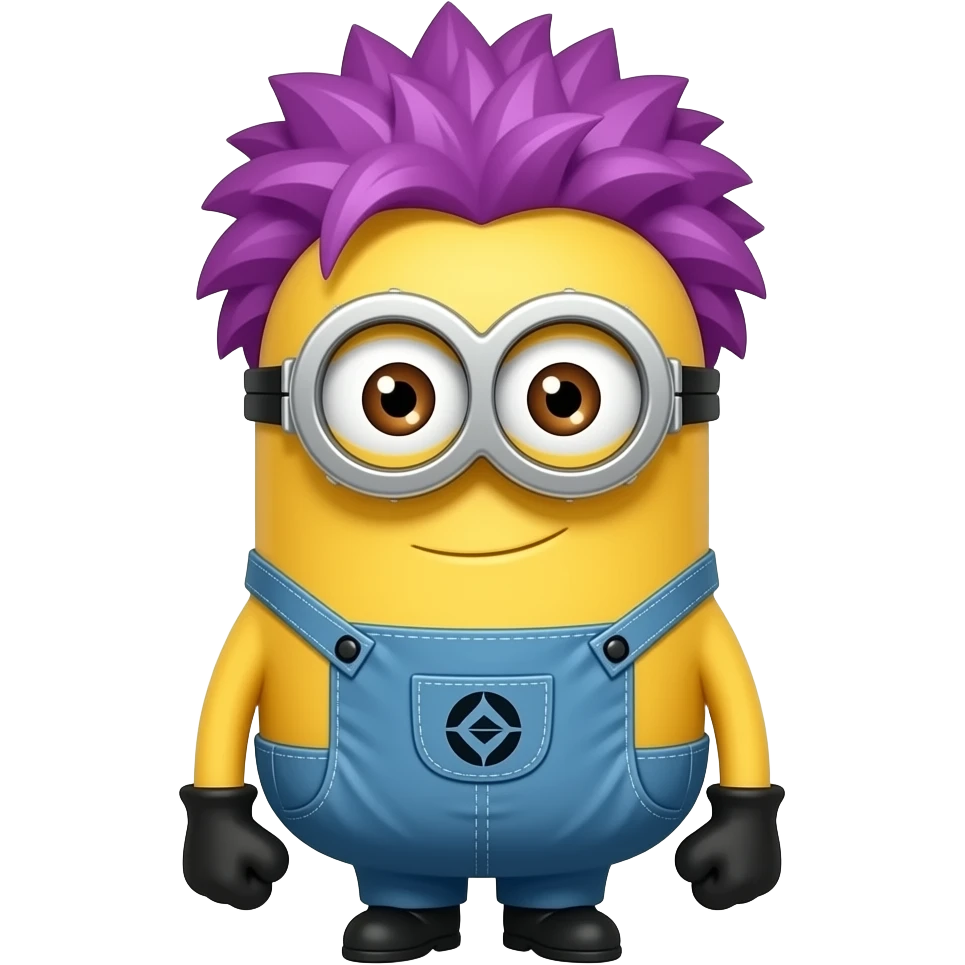 purple haired minion emoji