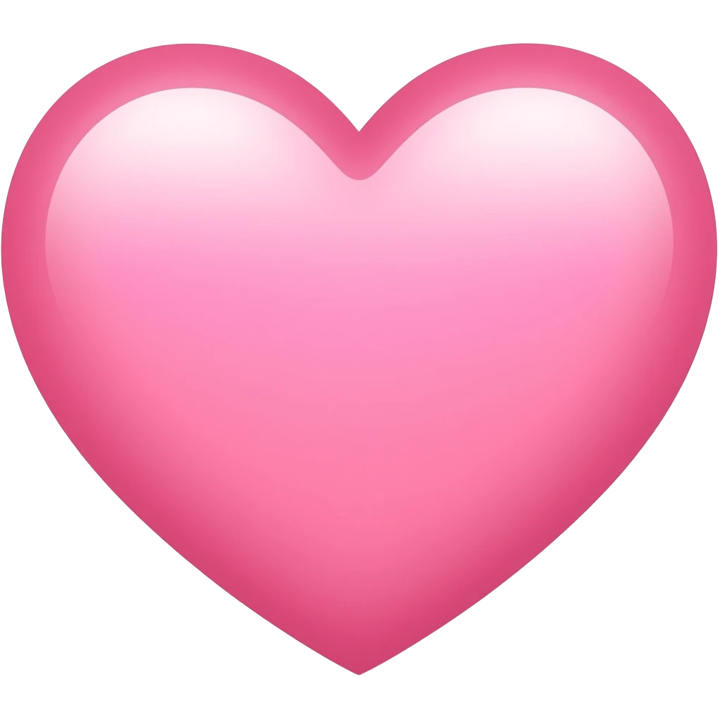 Light pink heart emoji