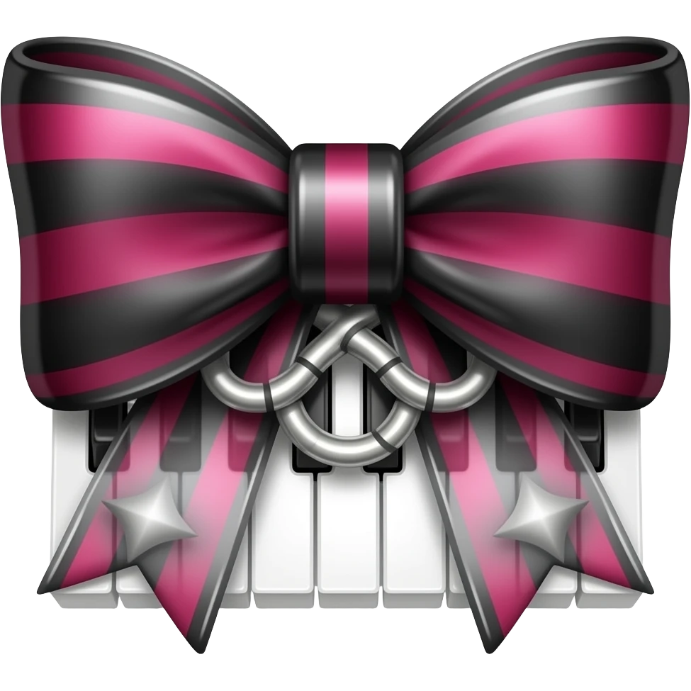 Piano Visual kei bow emoji