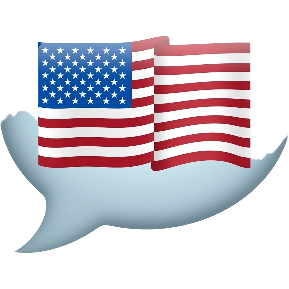 speech bubble of the national anthem emoji