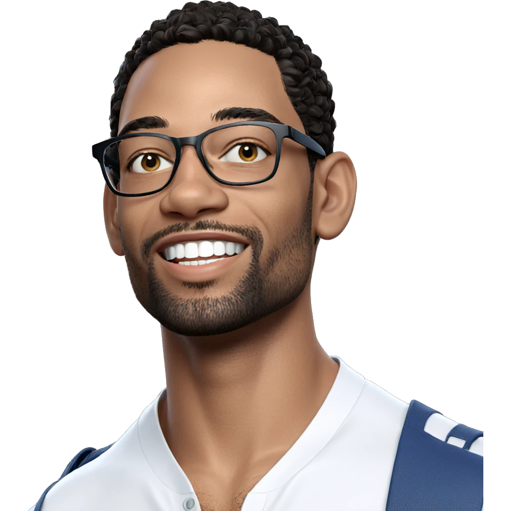 smiling portrait of a male emoji