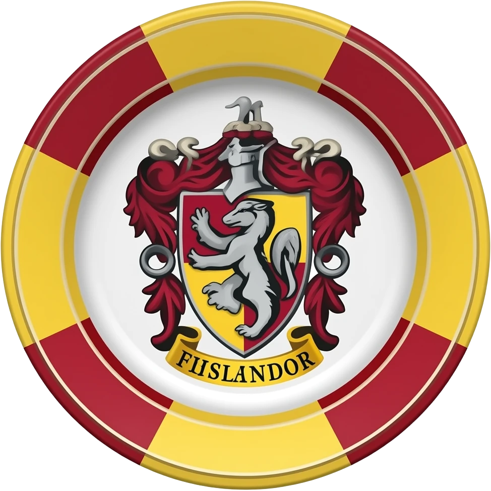 Griffindor plate emoji