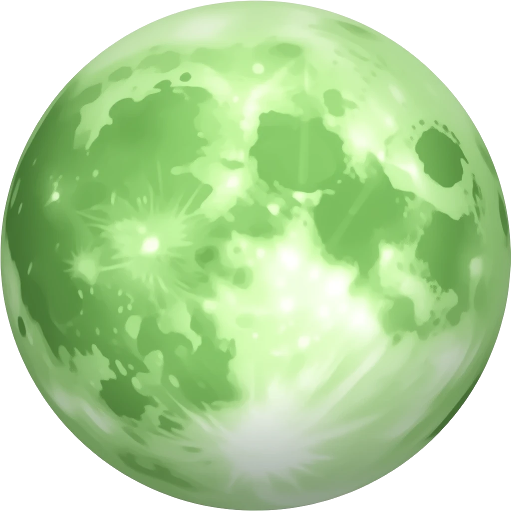 Green Moon emoji