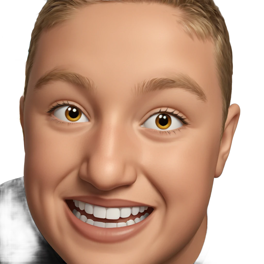 smiling boy portrait realism emoji
