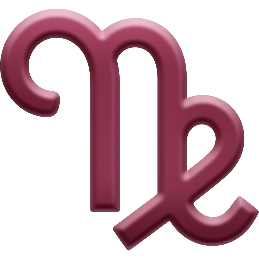 Astrologia  insignia en color bordo emoji