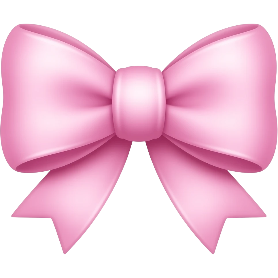 Glowing Marshmallow bow emoji