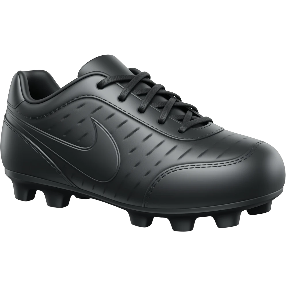 football boot black color emoji