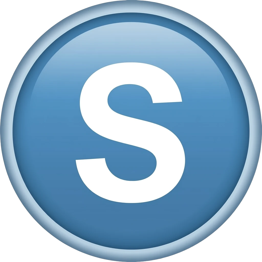 letter S in circle emoji