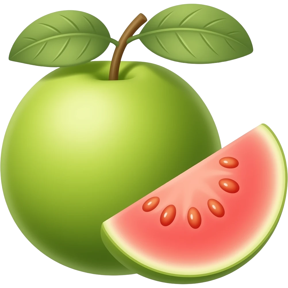 guava fruit emoji