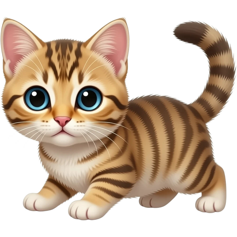 Crawling  baby cat emoji