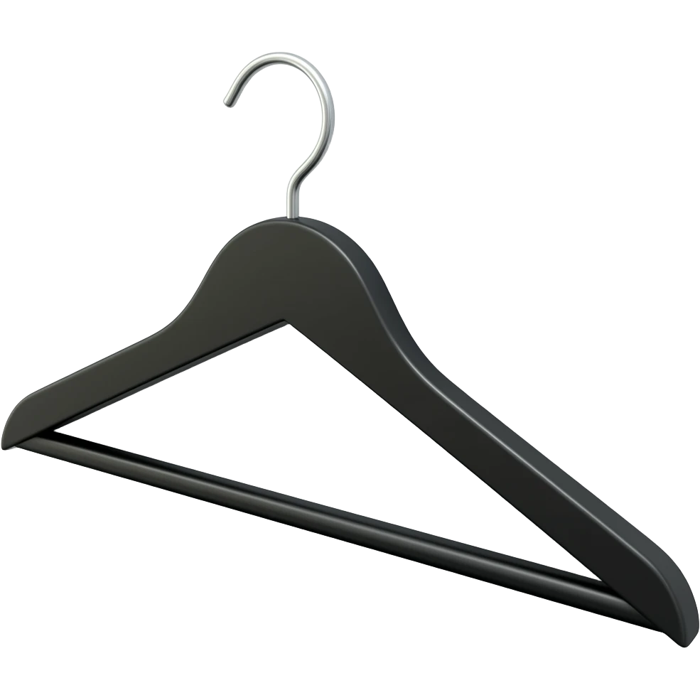 black hanger on side emoji