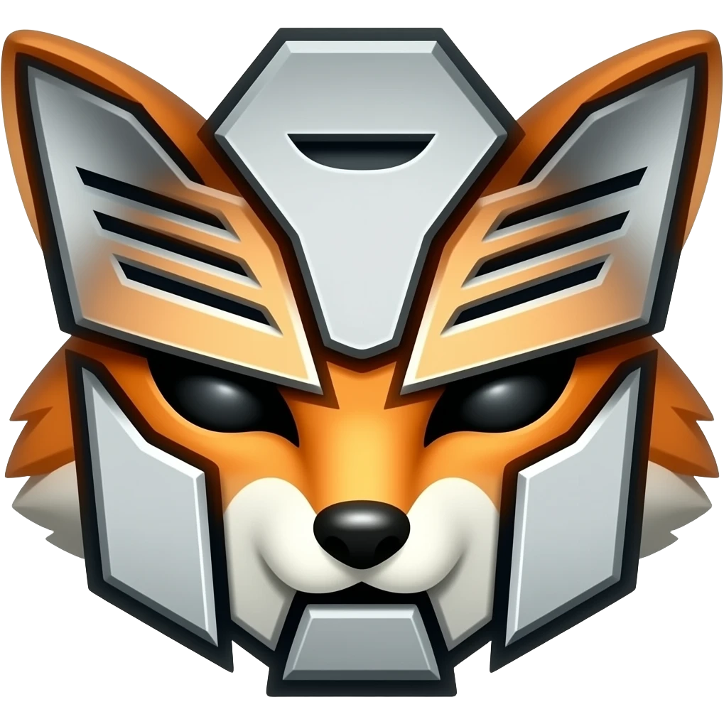 fox emoji as decepticon logo emoji