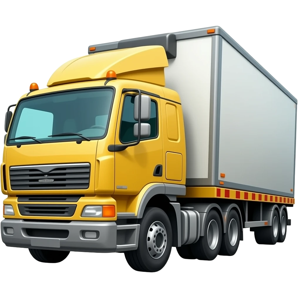 Truck towing a truck emoji