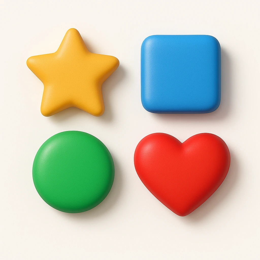 remove frame and add simple white background and add shadows to all elements  emoji