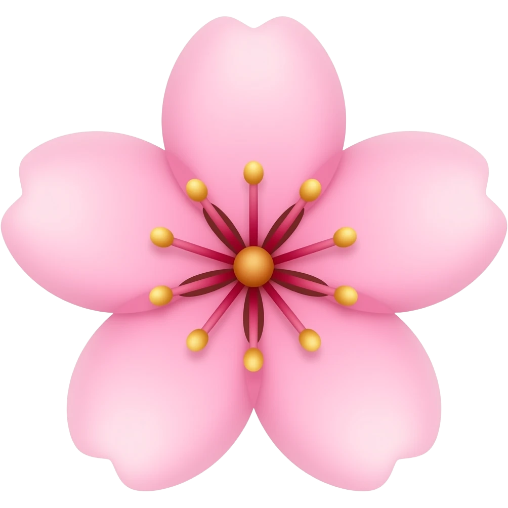 Sakura flower pastel pink emoji