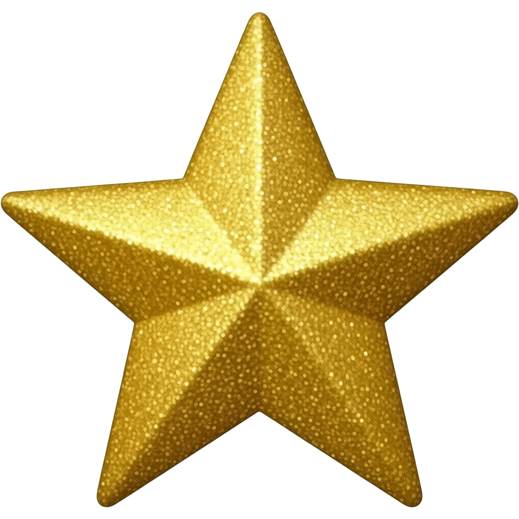 glitter star emoji