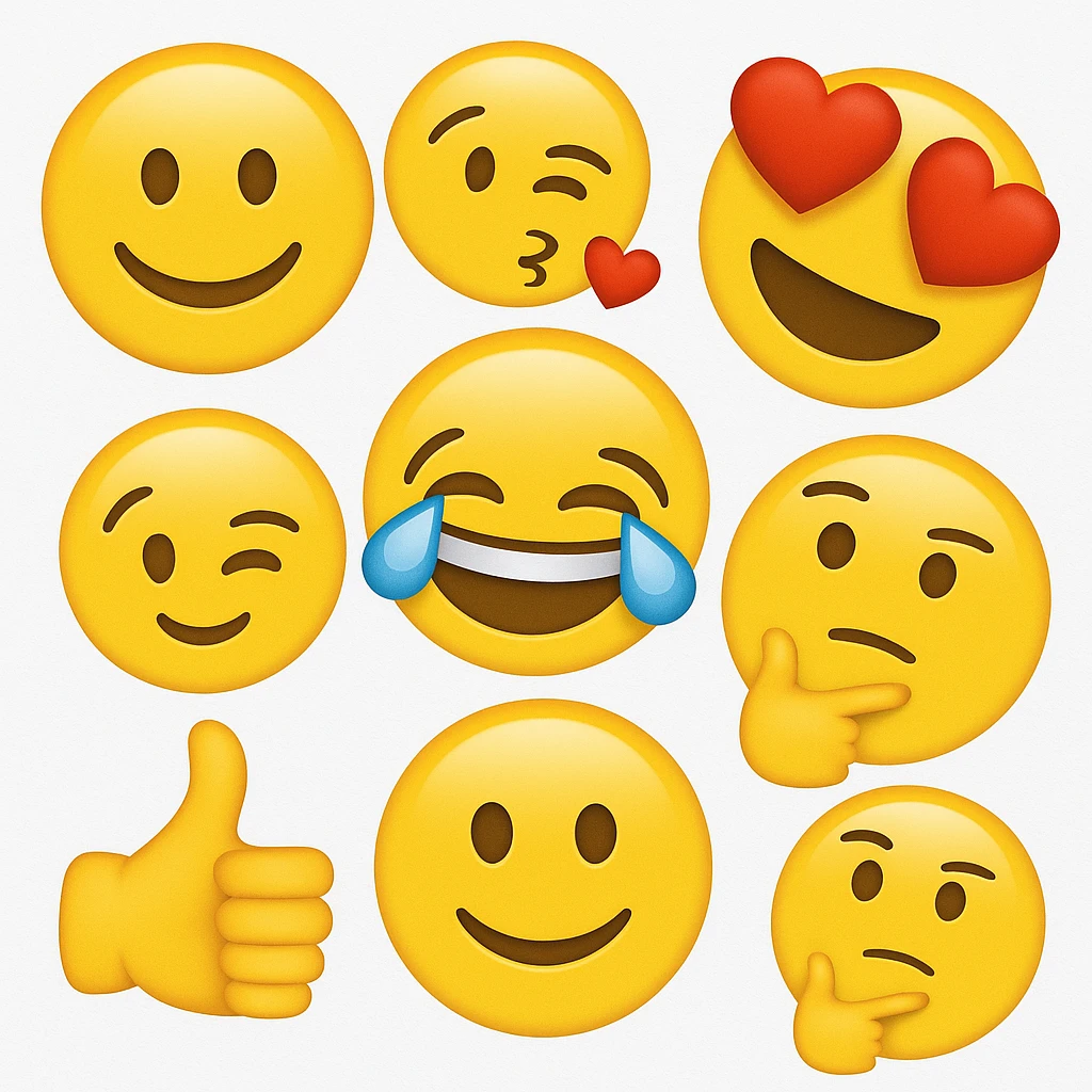 yellow emojis in one pic emoji