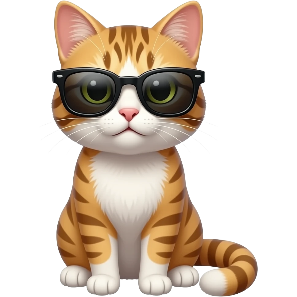 Cat wearing sunglasses emoji