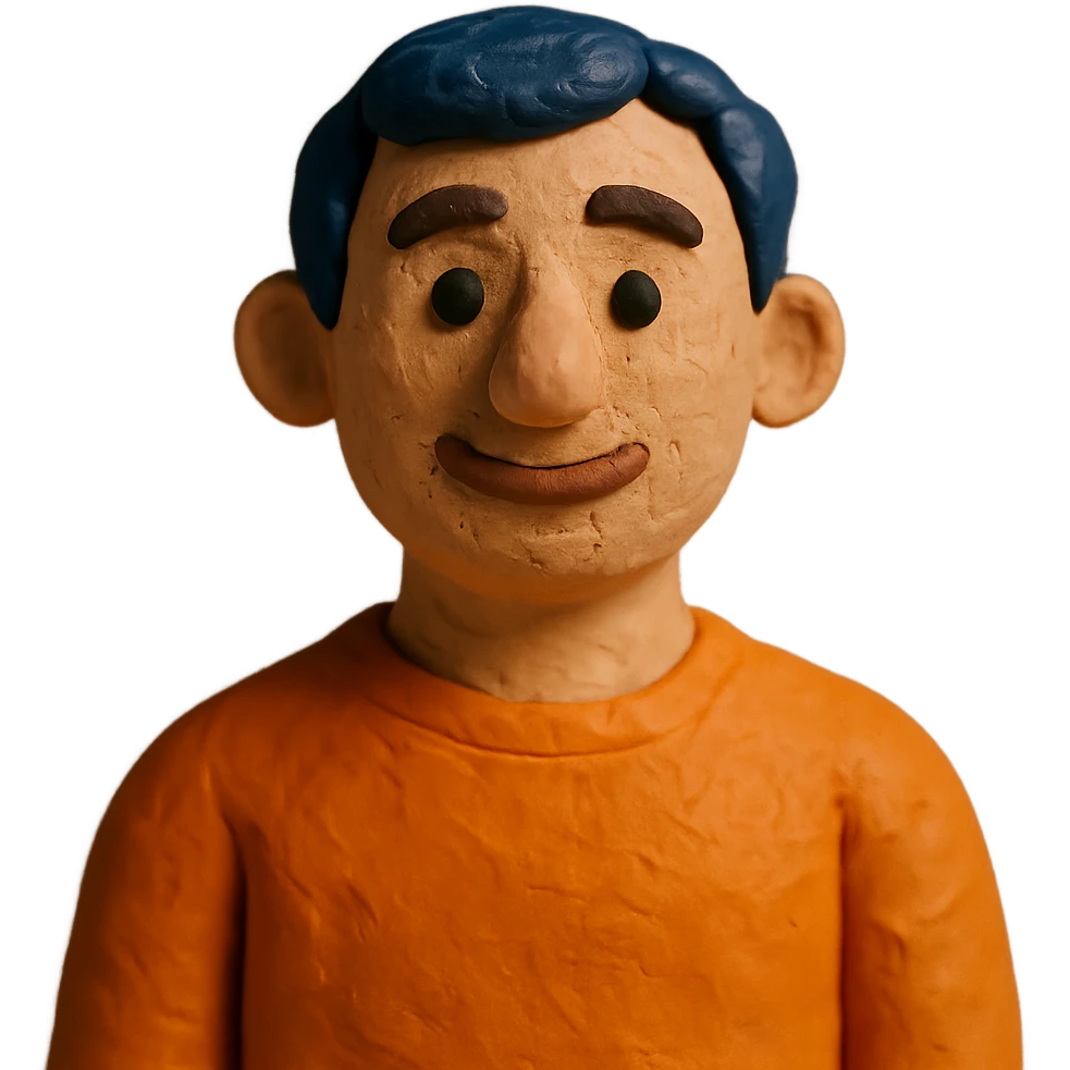 man with orange shirt emoji