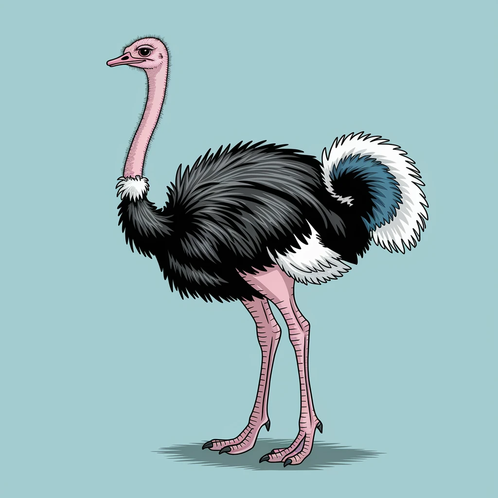 Ostrich emoji