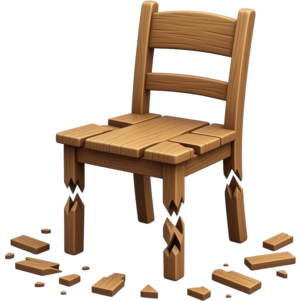Broken chair emoji