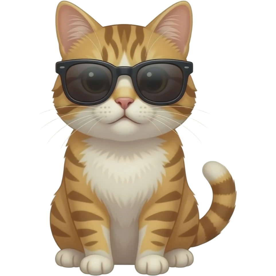 Cat wearing sunglasses emoji