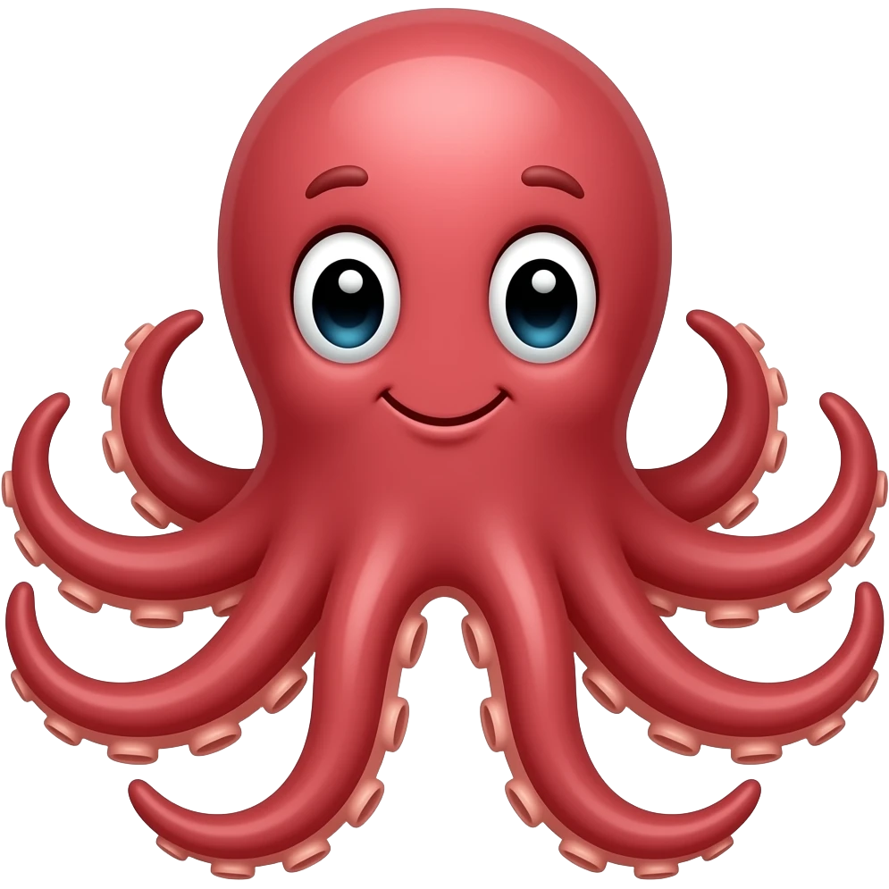 Cartoon octopus emoji