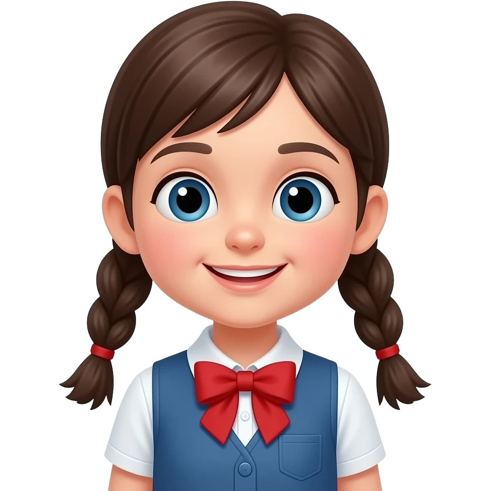 girl, student,happy emoji