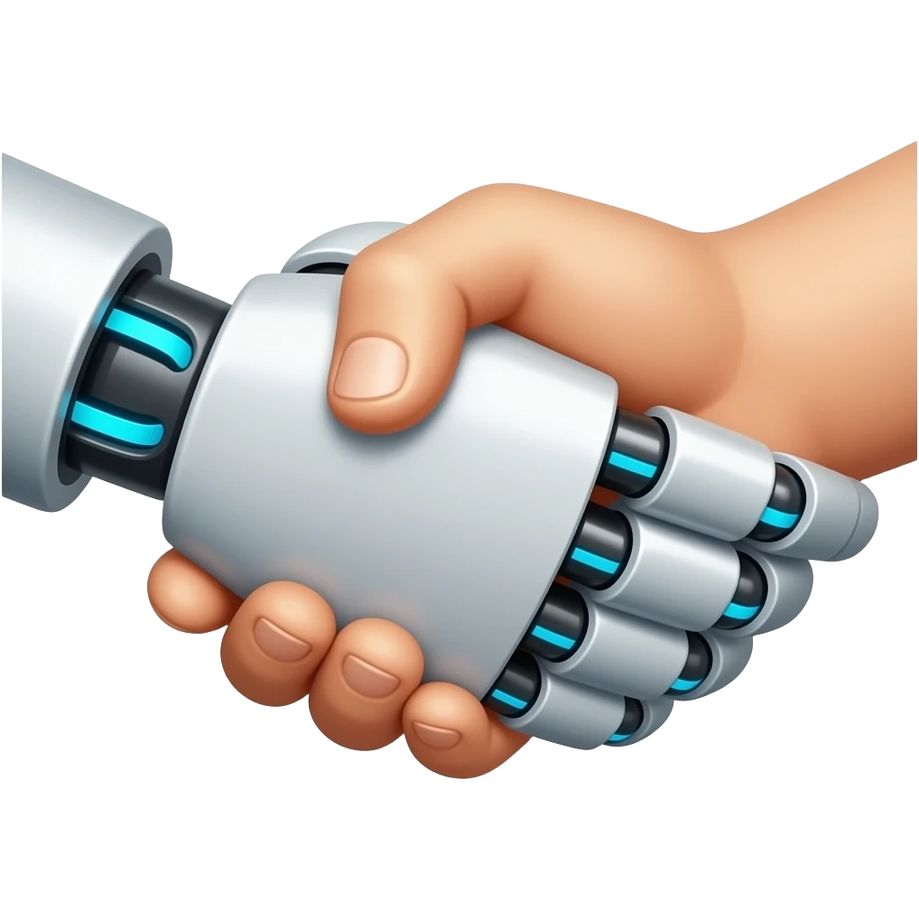 handshake robot emoji