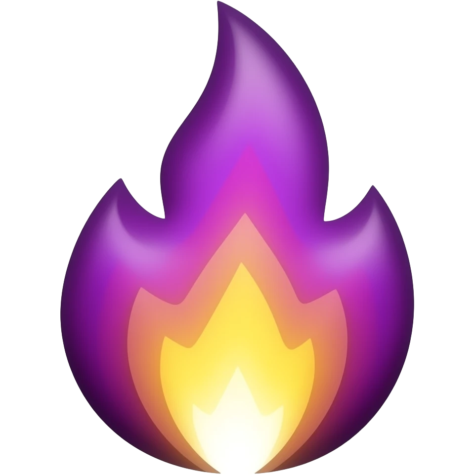 Purple fire emoji