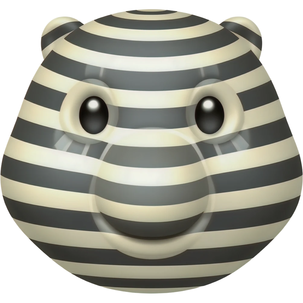 Kauderni banggai rayures noir et blanc emoji