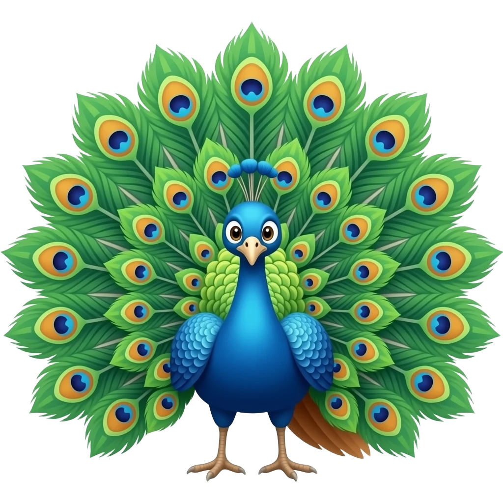 Peacock whether emoji