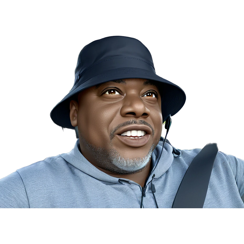 smiling boy with headphones outdoors emoji