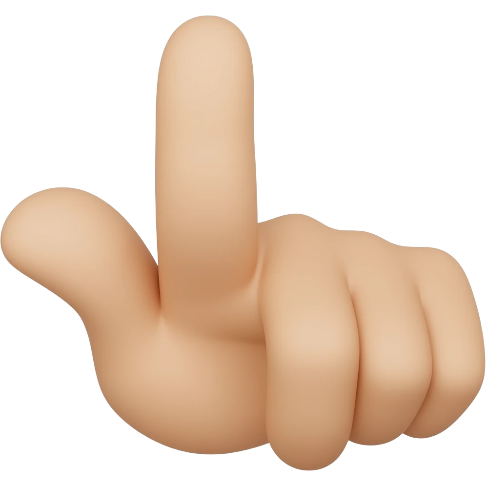 Put the middle finger forward emoji