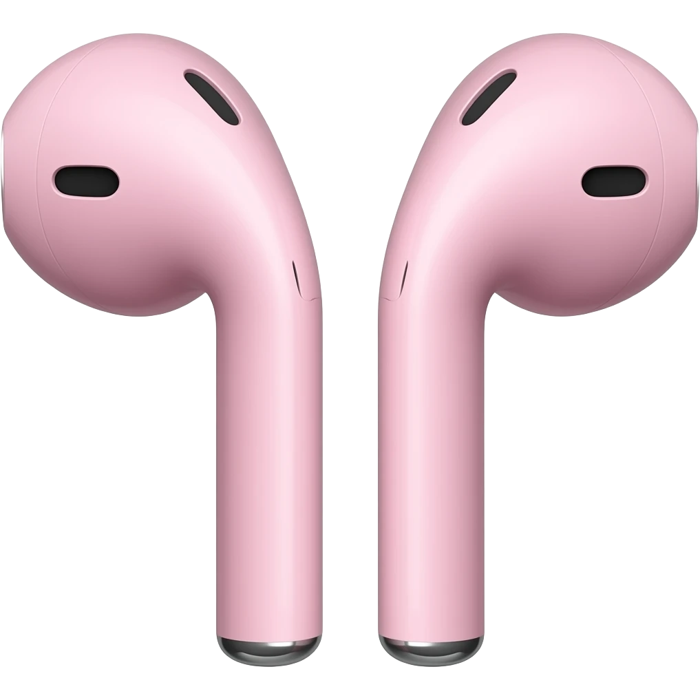 Pink airpods emoji