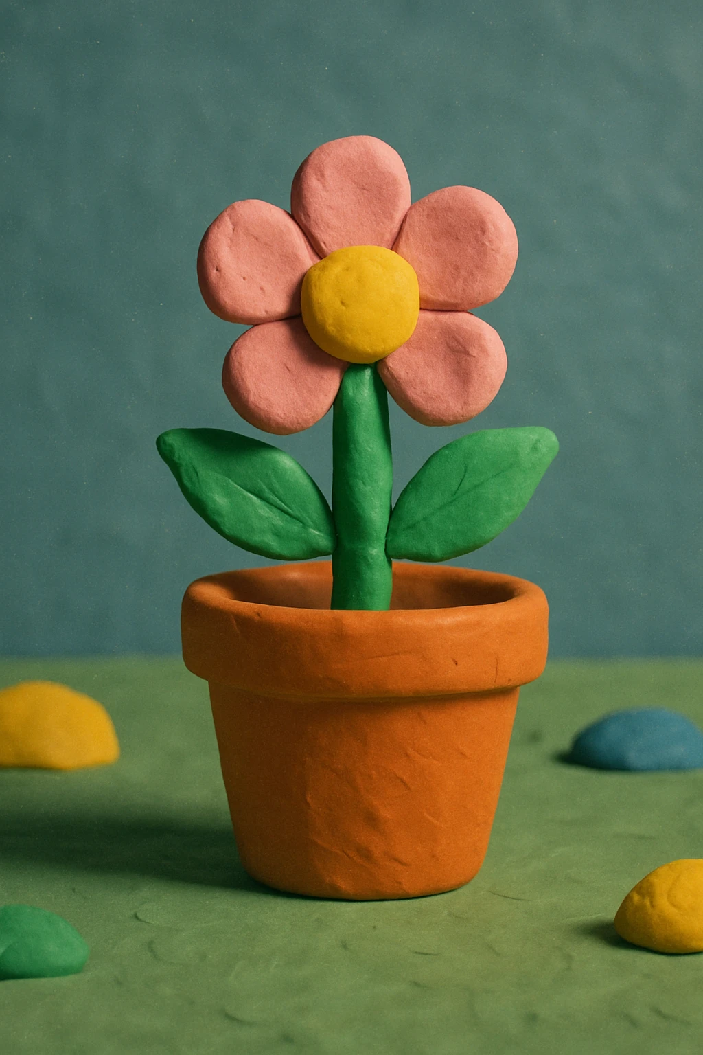 flowerpot 3D claymation style emoji