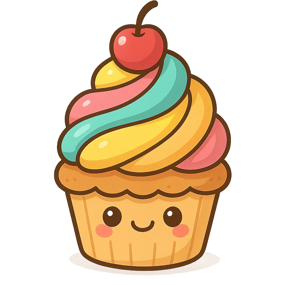 cute cupcake emoji