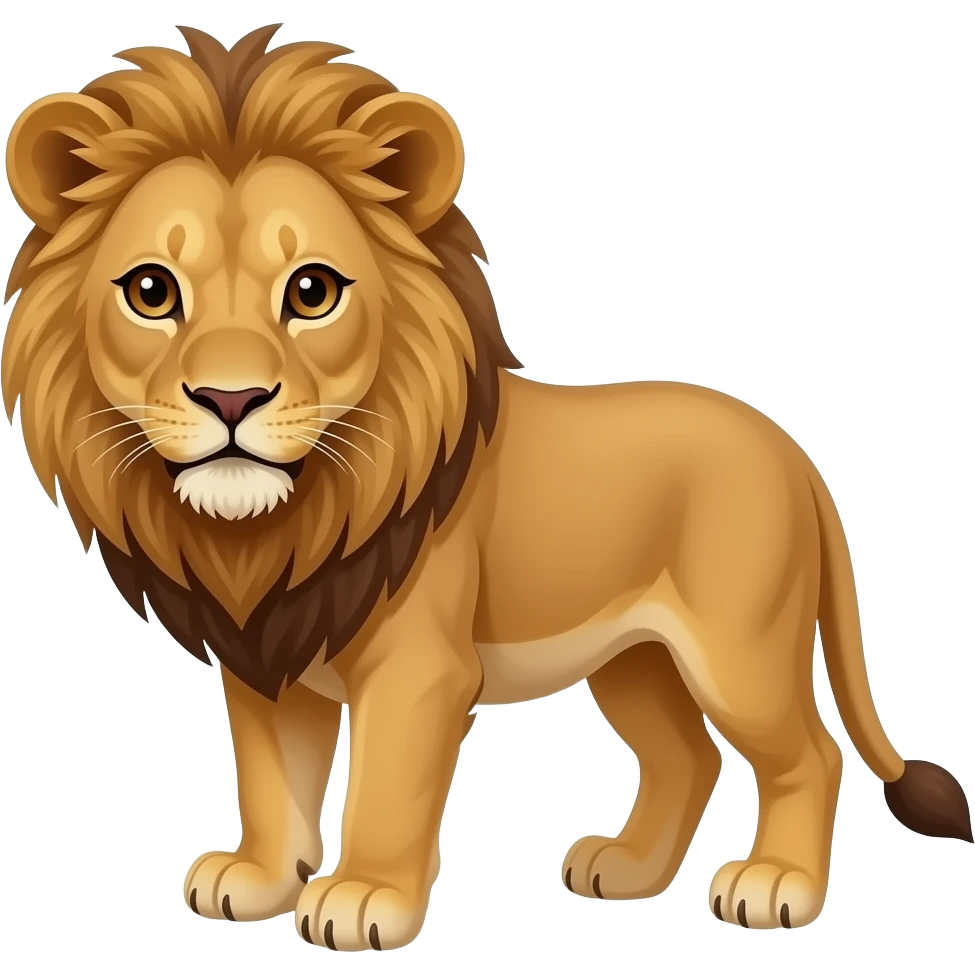 A Barbary lion cub emoji