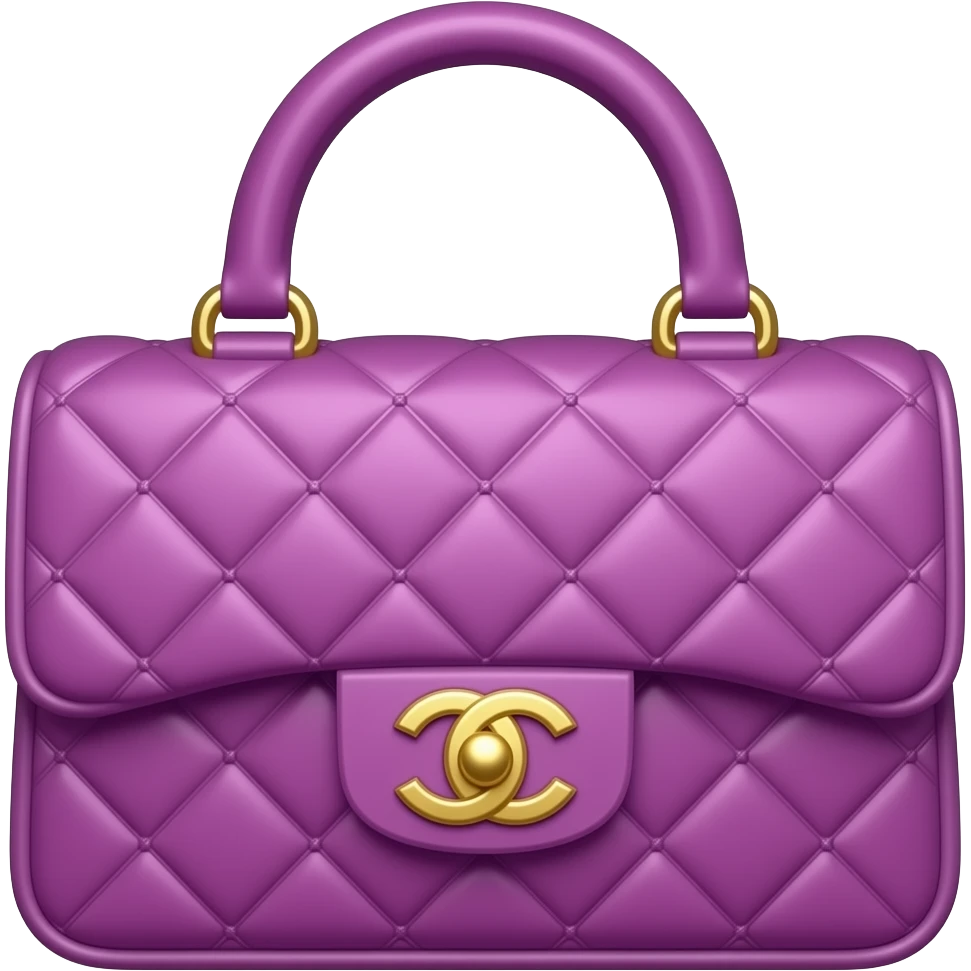chanel violet bag emoji