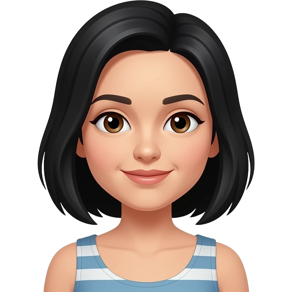 Make her hair black emoji