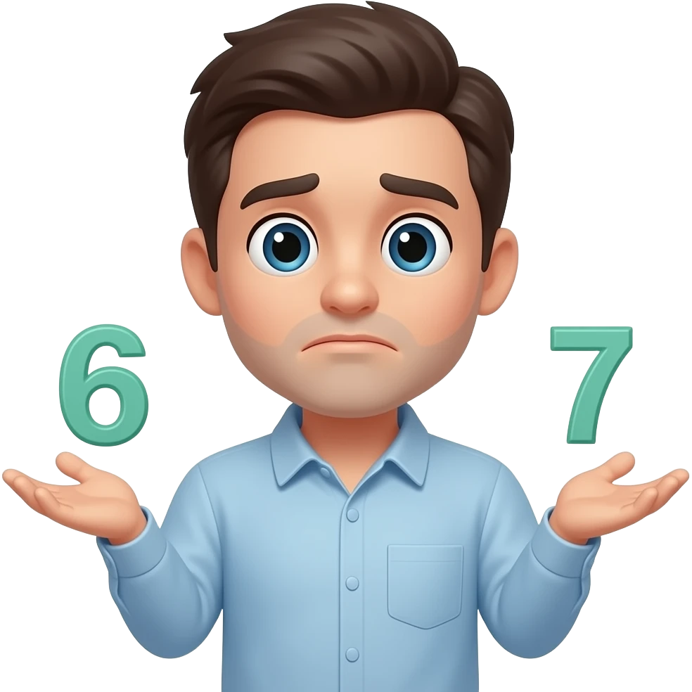Que sea este emoji. 🤷 pero que tenga 6⃣7⃣ emoji