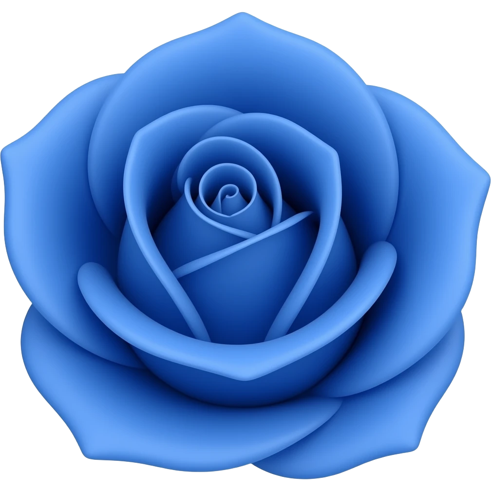 Royal blue rose emoji