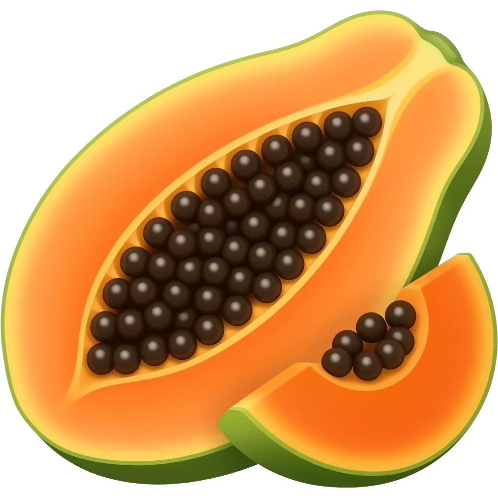 Papaya emoji