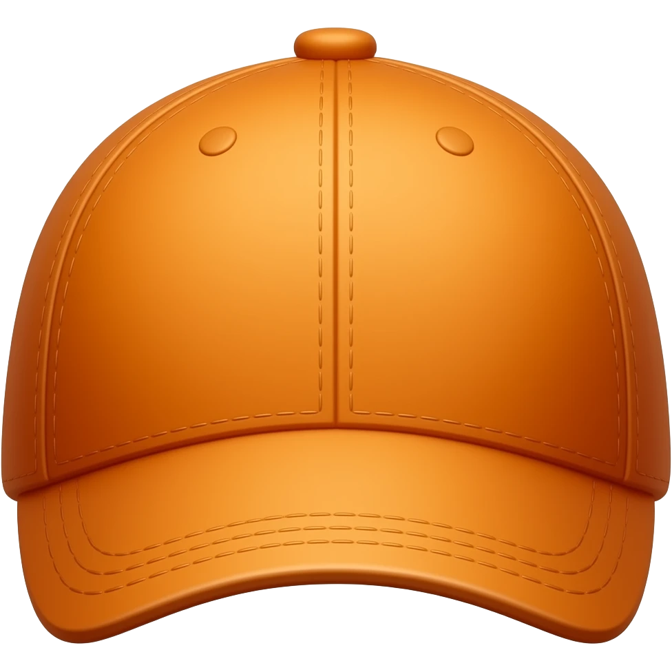 Orange colour cap emoji