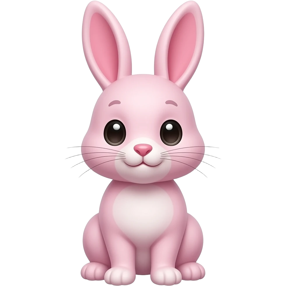 Emoji of cute pink bunny emoji