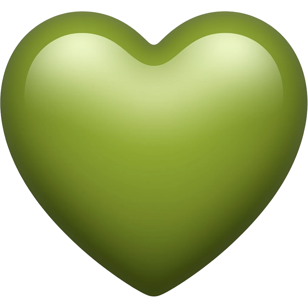 Olive coloured love emoji emoji